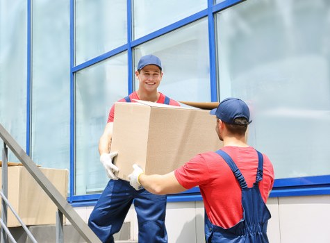 Removal van and movers supporting a local move in Richmond Upon Thames