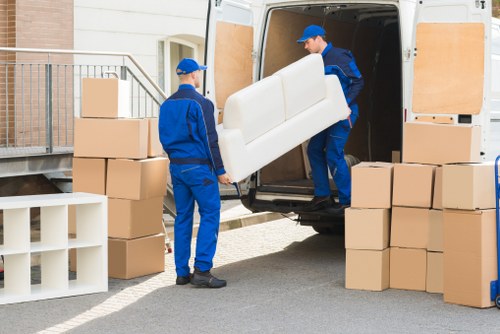 Loading household items into a moving van in Richmond Upon Thames