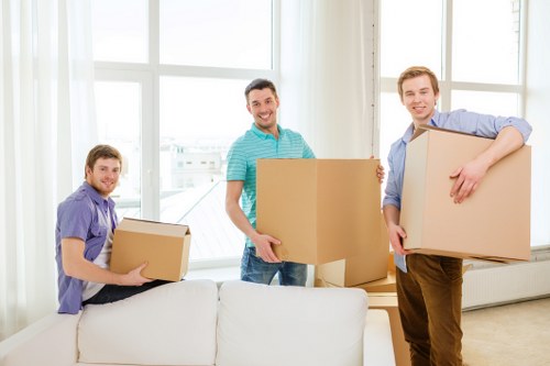 Local moving team handling delicate household items in Richmond Upon Thames