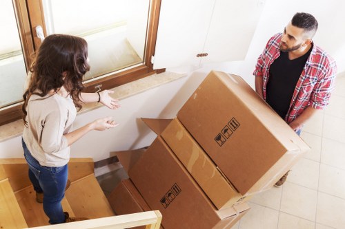 Checklist and packed boxes ready for a Richmond Upon Thames move