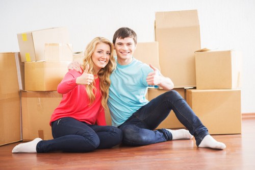 Loading furniture into a removal truck in Richmond