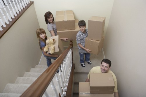 Unpacking boxes into a new Richmond Upon Thames home after a move